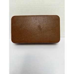 Vintage 1960s 3 Compartment  Genuine Farmington Texol Jewelry Box Velvet Lining